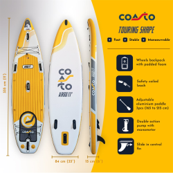 Tabla de Paddle Surf Hinchable Coasto Argo 11'