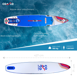 Tabla de Paddle Surf Hinchable Coasto Super Turbo 14