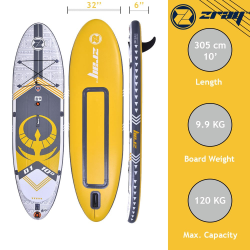 Tabla de Paddle Surf Hinchable Zray Dual D1 10