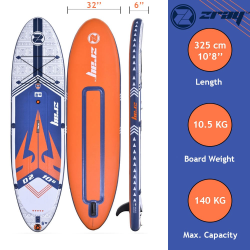 Tabla de Paddle Surf Hinchable Zray Dual D2 10'8