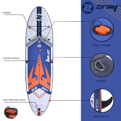 Tabla de Paddle Surf Hinchable Zray Dual D2 10'8