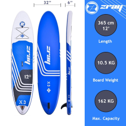 Tabla de Paddle Surf Hinchable Zray SUP X-Rider X3 12'