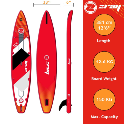 Tabla de Paddle Surf Hinchable Zray SUP Rapid 12'6''