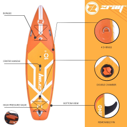 Tabla de Paddle Surf Hinchable Zray SUP Fury F1 10'4