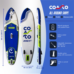 Tabla de Paddle Surf Hinchable Coasto Amerigo 10'4