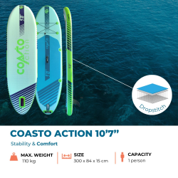 Tabla de Paddle Surf Hinchable Coasto Action