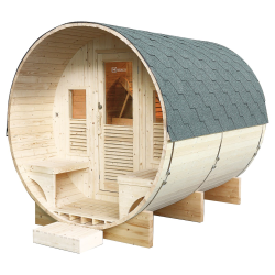 Sauna Exterior de Vapor HOLL'S Gaïa Luna con Accesorios Incluidos