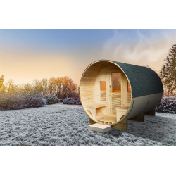 Sauna Exterior de Vapor HOLL'S Gaïa Luna con Accesorios Incluidos