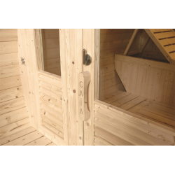 Sauna Exterior de Vapor HOLL'S Gaïa Luna con Accesorios Incluidos