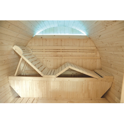 Sauna Exterior de Vapor HOLL'S Gaïa Luna con Accesorios Incluidos