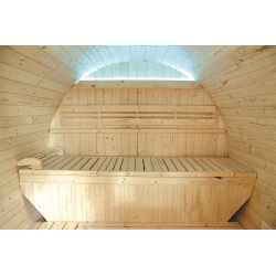 Sauna Exterior de Vapor HOLL'S Gaïa Luna con Accesorios Incluidos