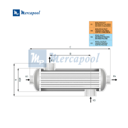 Intercambiador de calor Agua-Agua Titanio AstralPool Waterheat Evo