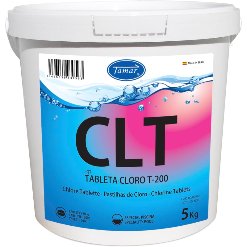 Cloro Lento Tamar Tabletas 200g 5 Kg