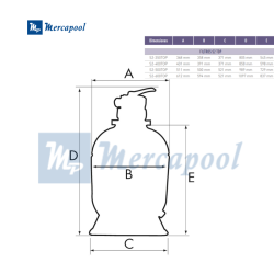 Filtro de Piscina Kripsol S2 con Válvula Superior