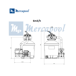 Depuradora de Piscina Monobloc B-WATERCLEAN