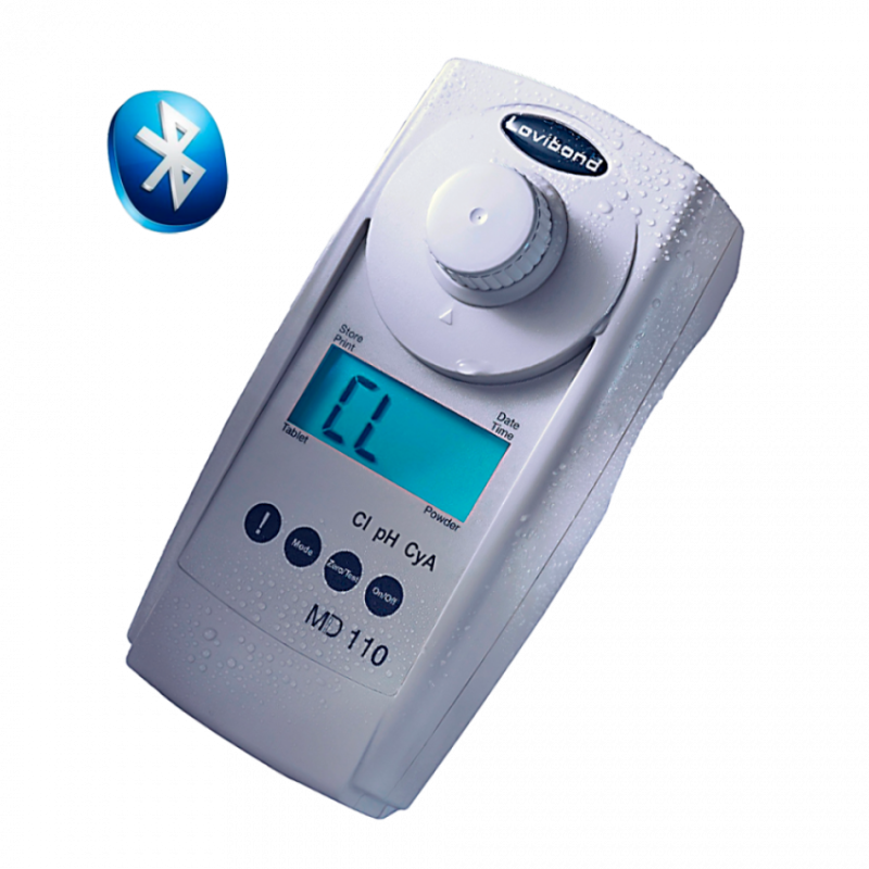 Fotómetro Lovibond MD 110 4 en 1(CL/PH/CYS/ALK) con Bluetooth