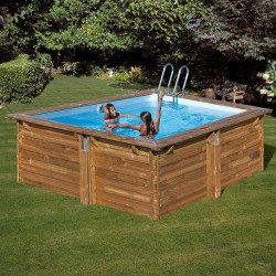 Piscina de Madera Gre Sunbay Carra 3 3,05 x 3,05 x H. 1,19 m