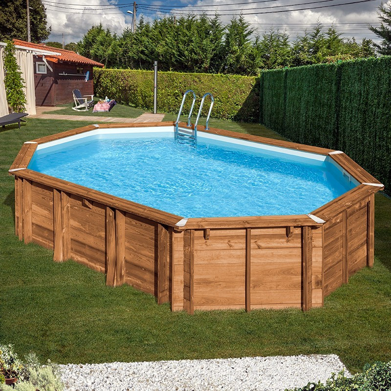 Piscina de Madera Gre Sunbay Avocado 6,56 x 4,56 x H. 1,31 m