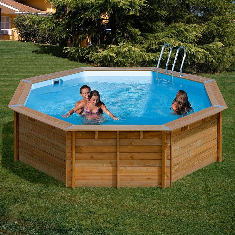 Piscina de Madera Gre Sunbay Violette 2 Ø 5,00 x H. 1,27 m