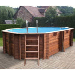 Piscina de Madera Gre Sunbay Grenade 2 4,36 x 3,36 x H. 1,17 m