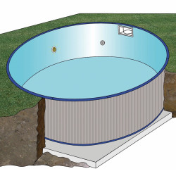 Piscina Enterrada Gre Sumatra Circular Kit Completo