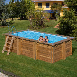 Piscina de Madera Gre Sunbay Marbella 2 4,20 x 2,70 x H. 1,17 m