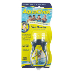 Tiras Analíticas 4 Parámetros Aquachek Amarillo 4 en 1 (Cloro Libre, Cian Ac, pH y Alcalinidad)