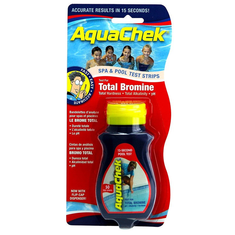 Tiras Analíticas Aquacheck Rojo 4 en 1 (Br/Ph/Alk Tot/Dur Tot)