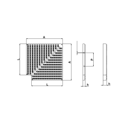 Placas para esquinas de canal rebosadero de 90° AstralPool