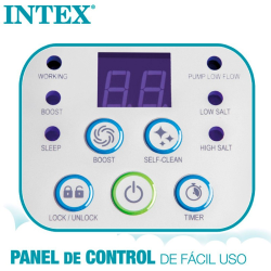 Clorador salino Intex Krystal Clear QS400 4 g/h 17m³ 26664