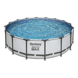 Piscina Desmontable Bestway Steel Pro Max 488 x 122 cm con Depuradora de Cartucho