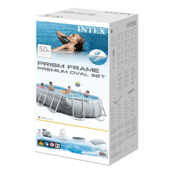 Piscina Intex Prism Frame Ovalada 503x274x122cm dep. cartucho y escalera 26796NP