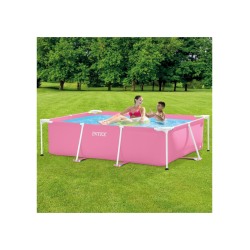 Piscina Intex Small Frame Rosa 220x150x60cm 28266NP