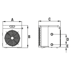 Bomba de calor Mini 7 kW para piscina pequeña hasta 30m³