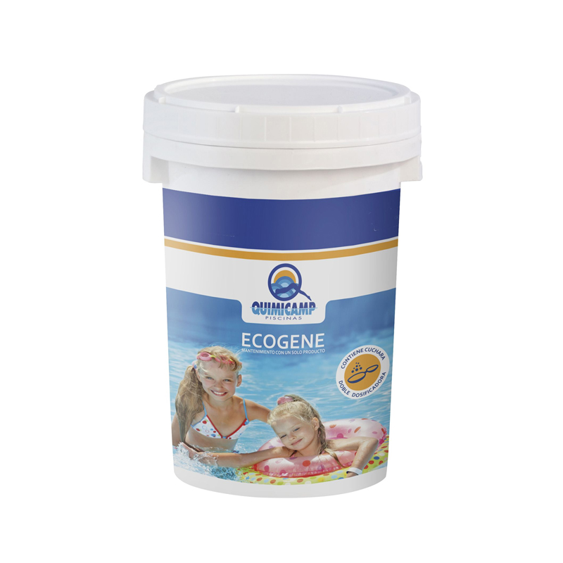 Tratamiento de Cloro para piscinas desmontables Quimicamp Ecogene 1 Kg