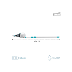 Limpiafondos Manual de Batería Intex ZR100 con Mango Telescópico hasta 239cm