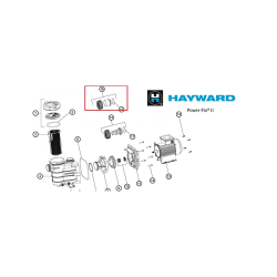 Enlace 50mm para bomba Hayward Power Flo II