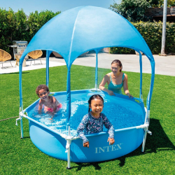 Piscina Intex Metal Frame con toldo 183x38cm 28209NP