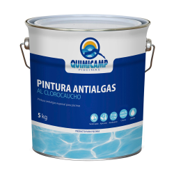 Pintura Azul para Piscina Quimicamp 5 Kg con Antialgas al Clorocaucho