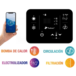 Poolex Poolican Sistema 4 en 1 (filtración, tratamiento, circulación, climatización)