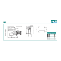 Bomba de Agua para Piscina PSH ND.1 Monofásica