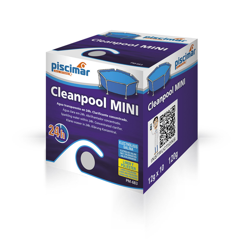 Clarificante Especial Mini piscinas Piscimar Cleanpool Mini PM-683 120 gr.