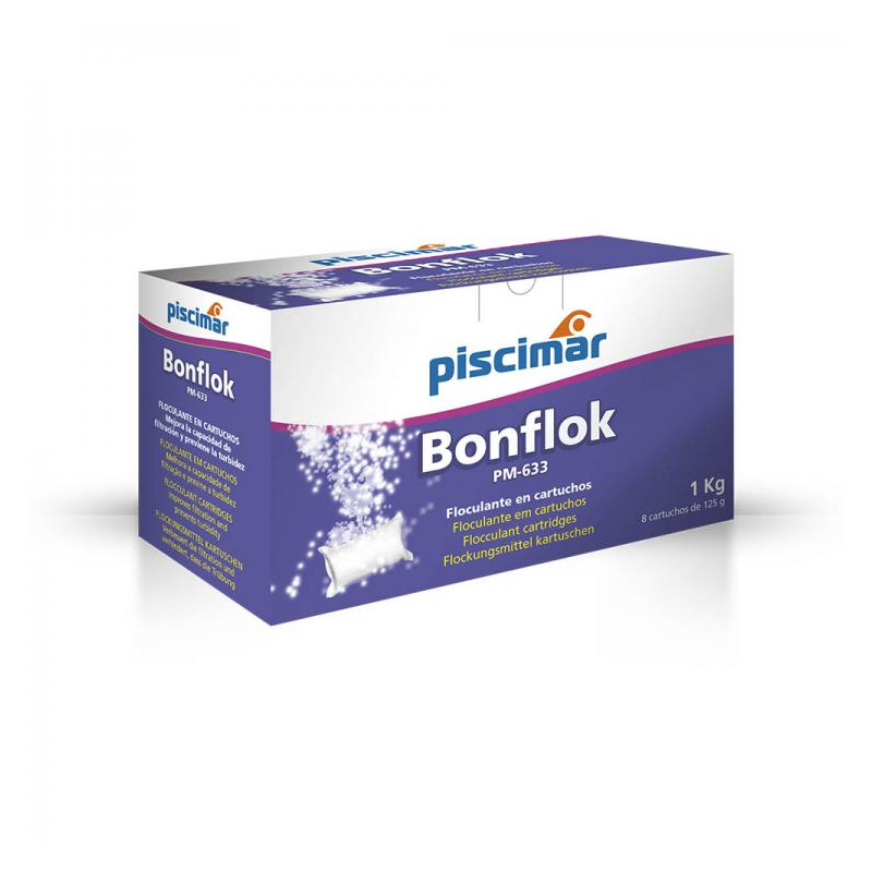 Floculante Solido en Saquitos Piscimar Bonflock PM-633 1 Kg