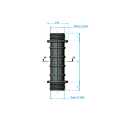 Brazos colectores ¾" alargo 100 mm AstralPool 4404180117 (4 unidades)