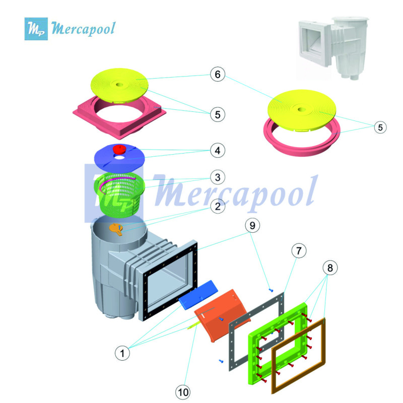 Skimmer Astralpool 15 L 01461 y 01462