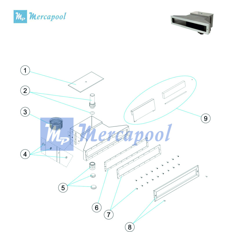 Skimmer Astralpool A-500 y 650 - 56313 y 56316